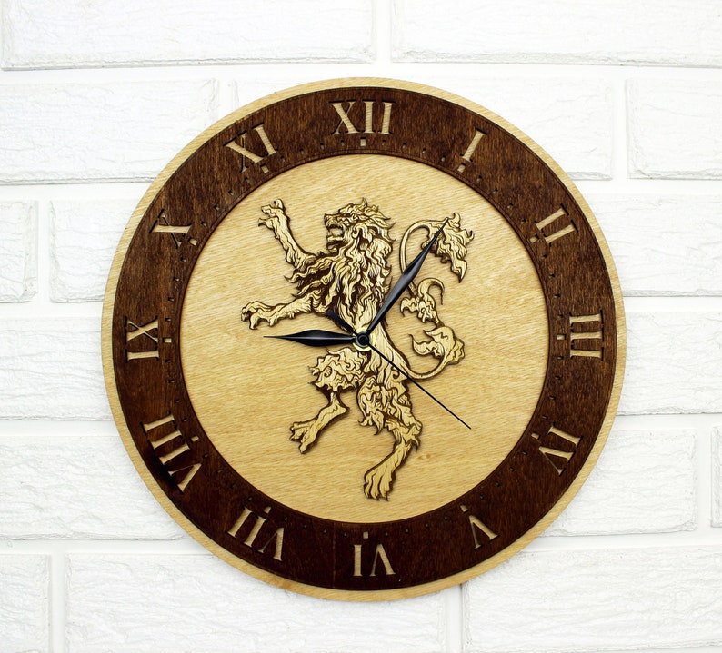 Clock A Song Of Ice And Fire Game Of Thrones Seven Etsy