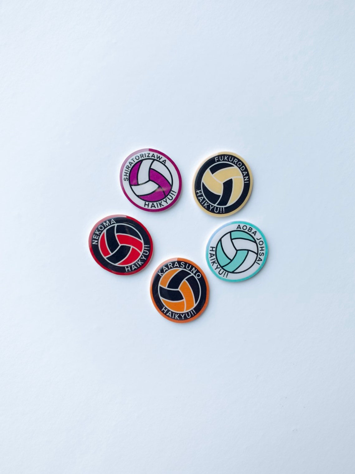Anime Volleyball Pins Etsy