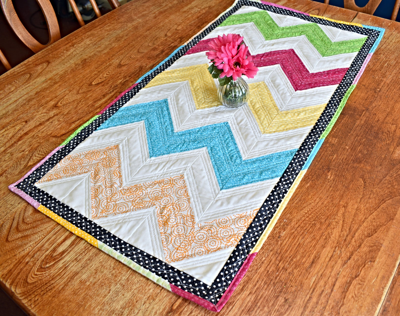 Bright Chevrons Table Runner