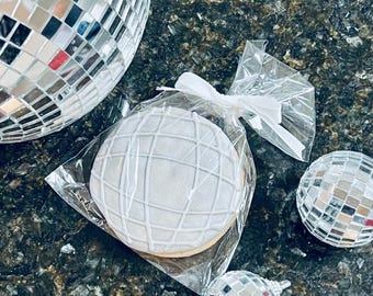 Birthday Disco theme “Disco Girl” Decorated Sugar Cookie Bundle