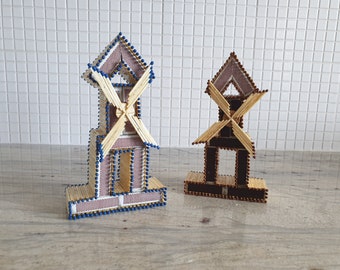 Windmill Decoration, Ornaments, Handmade, Homemade, Matchbox And Matchsticks, Home Decoration