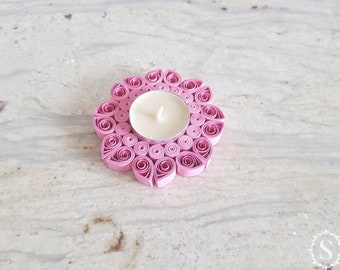 Quilling Candle Holder, Paper Holder, Home Decor, Wedding Decorations, Table Decor, Celebration, Christmas, Birthday, Mothers Day