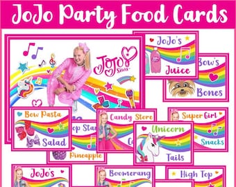 Jojo Siwa Bingo Printable Game 10 Cards a Calling Card - Etsy Canada