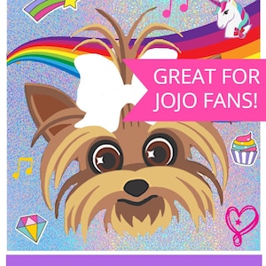 JoJo Siwa Game Printable &quot;Pin the Bow on BowBow&quot;    16&quot; x 20&quot; - INSTANT DOWNLOAD - Printable Files - Great for birthday parties!