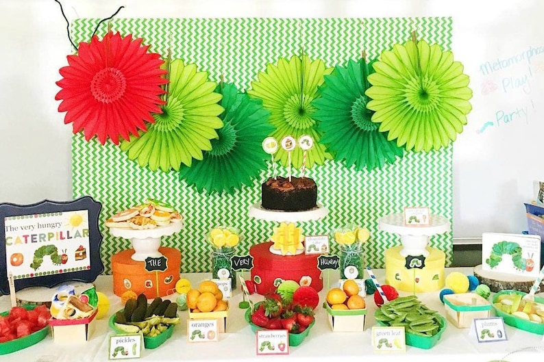Very Hungry Caterpillar 16 Printable Party Food Cards Free - Etsy