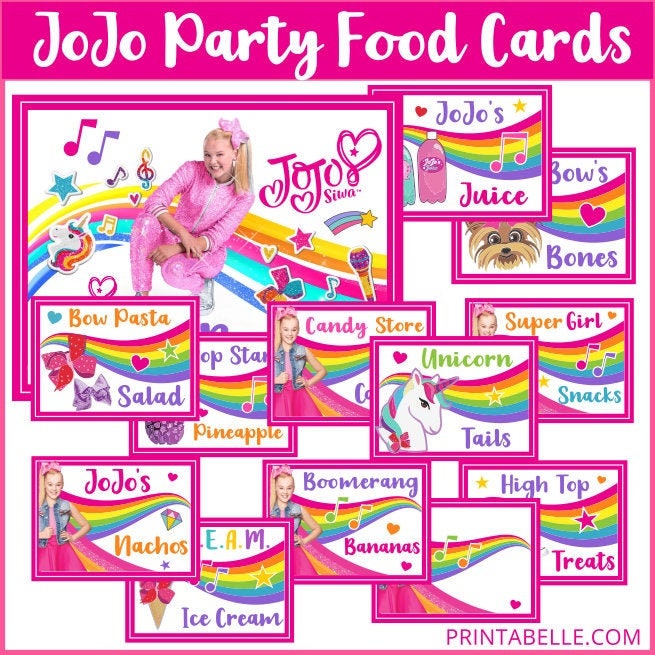 Jojo Siwa Game Printable pin the Bow on Jojo 