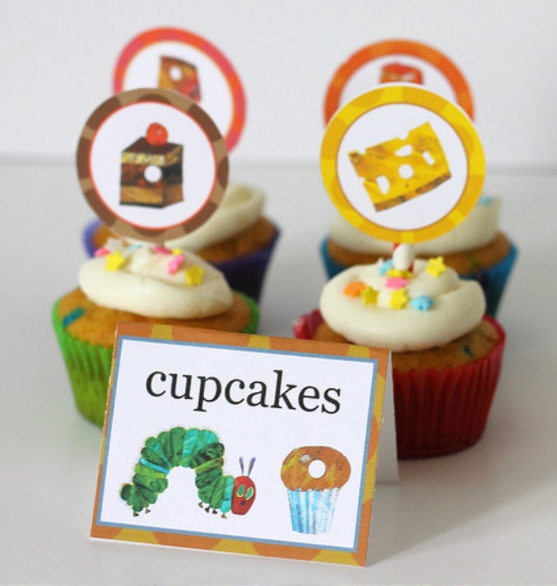 Very Hungry Caterpillar 16 Printable Party Food Cards Free - Etsy
