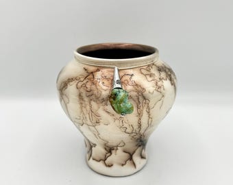 Horsehair Raku Vase