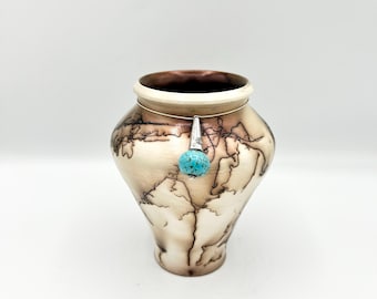 Horsehair Raku Vase
