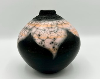 Naked Raku Vase pink