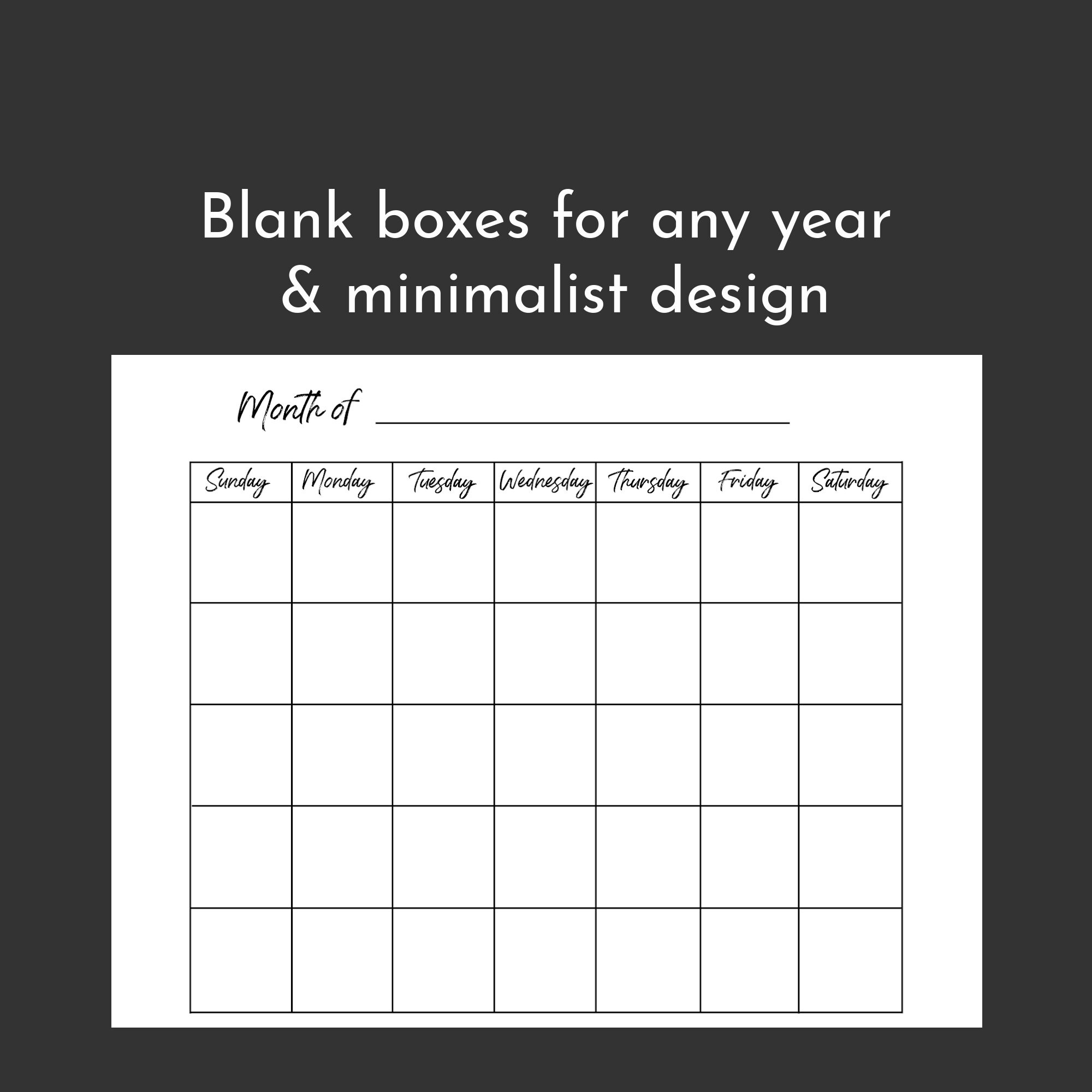digital-monthly-undated-blank-calendar-printable-instant-etsy