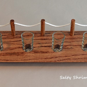 Dock Post Shot Glass Holder (4 Glass)