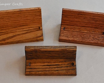 Oak Business Card Holder