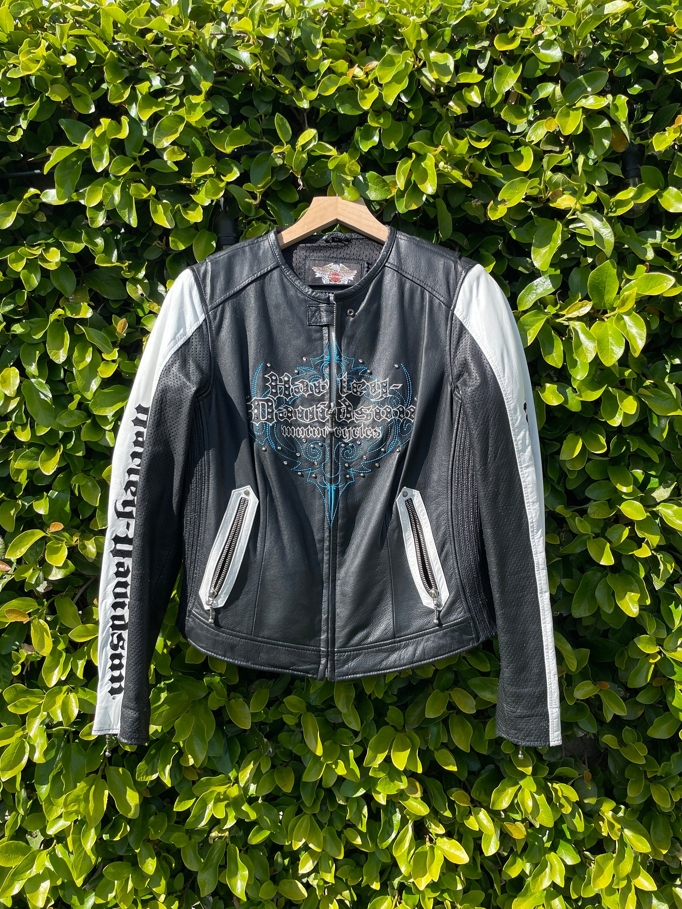 Harley Davidson Leather Jacket Etsy