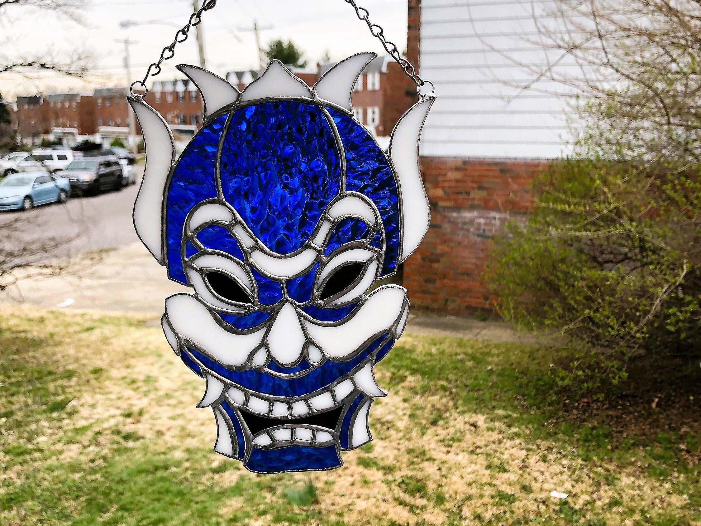 Zuko's Blue Mask Stained Glass - Etsy