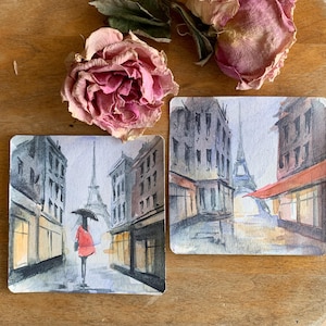 Paris Original watercolor cards Wall decor Greeting cards Gift