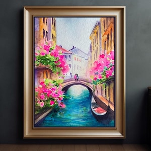 Italy art Venice Art Print Digital download Venice Italy Wall decor Gift Venice painting