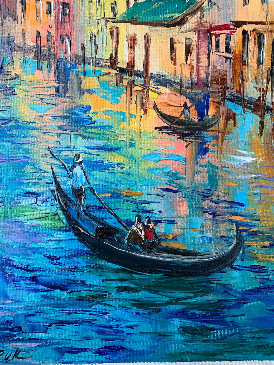 Venice Original Oil Painting on Canvas Wall Decor Oil Painting Etsy