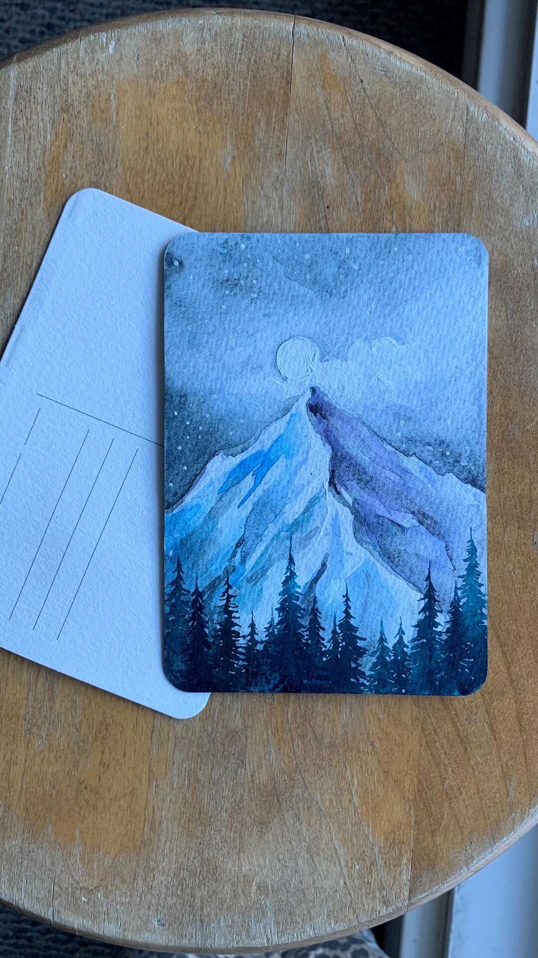 Original Nature Watercolor Postcards Greeting Cards Original Postcards ...