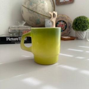 Vintage Fire King Green Ombre Mug