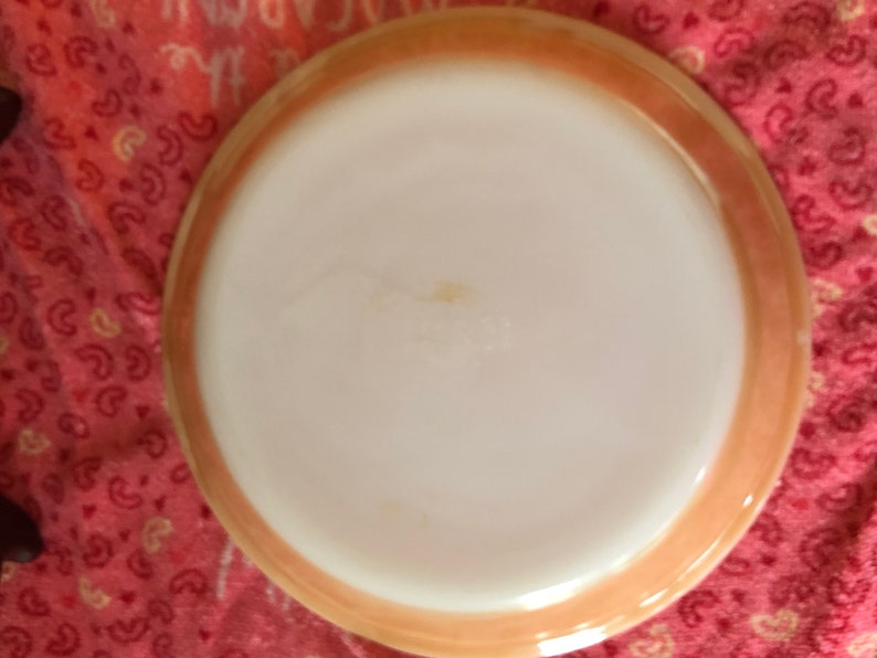 Vintage Fire King Peach Luster Ware 9 Inch Pie Plate