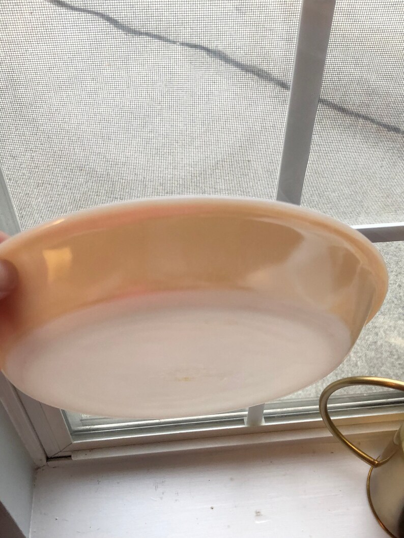 Vintage Fire King Peach Luster Ware 9 Inch Pie Plate