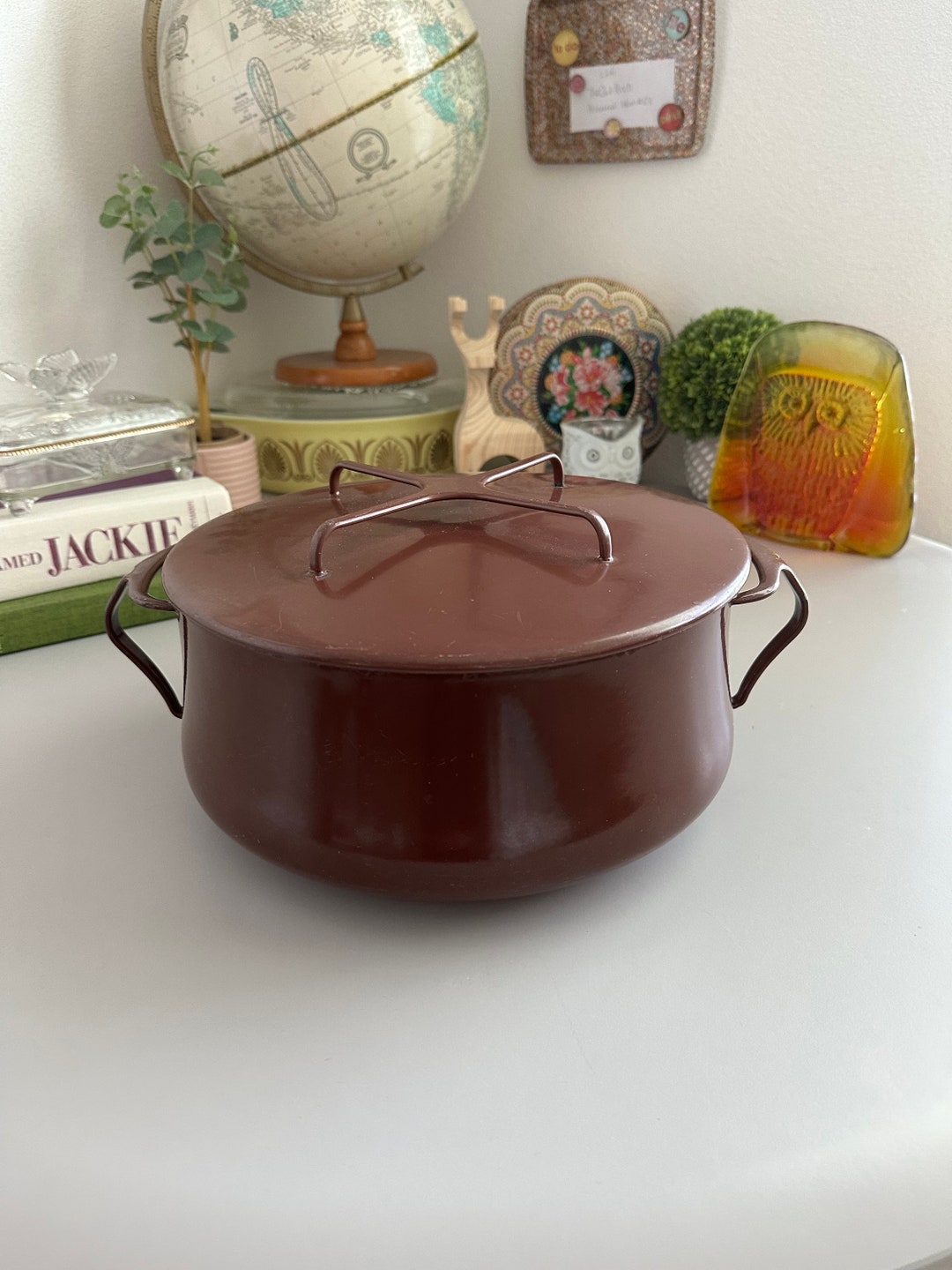 Dansk Kobenstyle 6 QT Brown Enameled Casserole Dutch Oven Pot Etsy