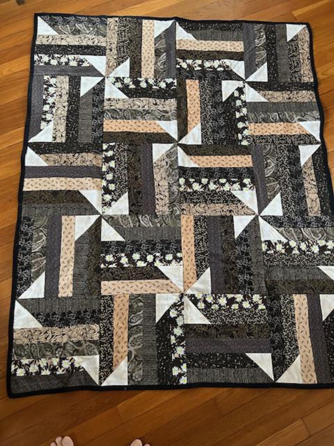 Browns & Tan Quilt - Etsy