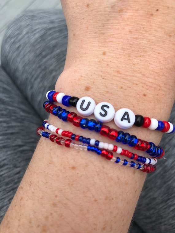 4th of july bracelets