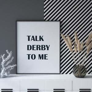 Kentucky Derby Poster - Talk Derby to Me