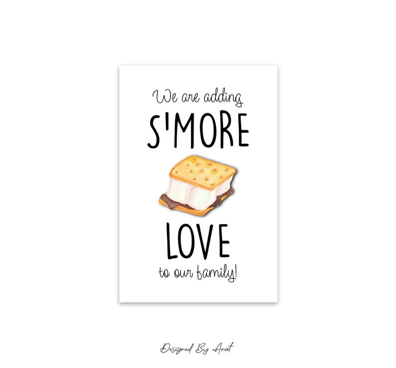 S'more We Are Adding Smore Love to Our Family Tag - Etsy