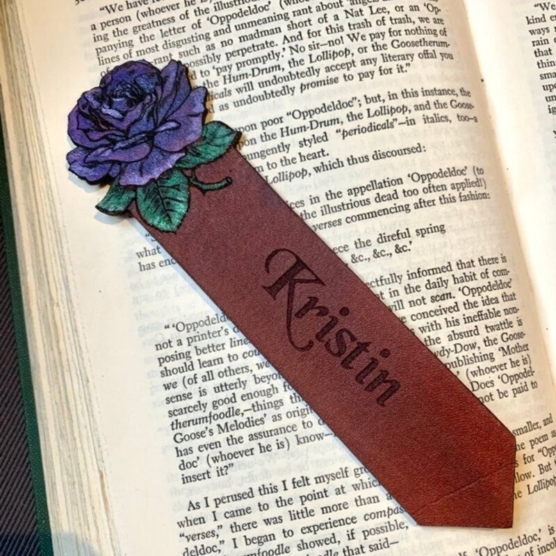 Hen - Handpainted Handmade Paper Bookmark 07