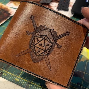 Cartera de cuero personalizada, regalo personalizado para él/hombres/esposo/novio/papá/aniversario/día del padre/graduación/cumpleaños/hijo