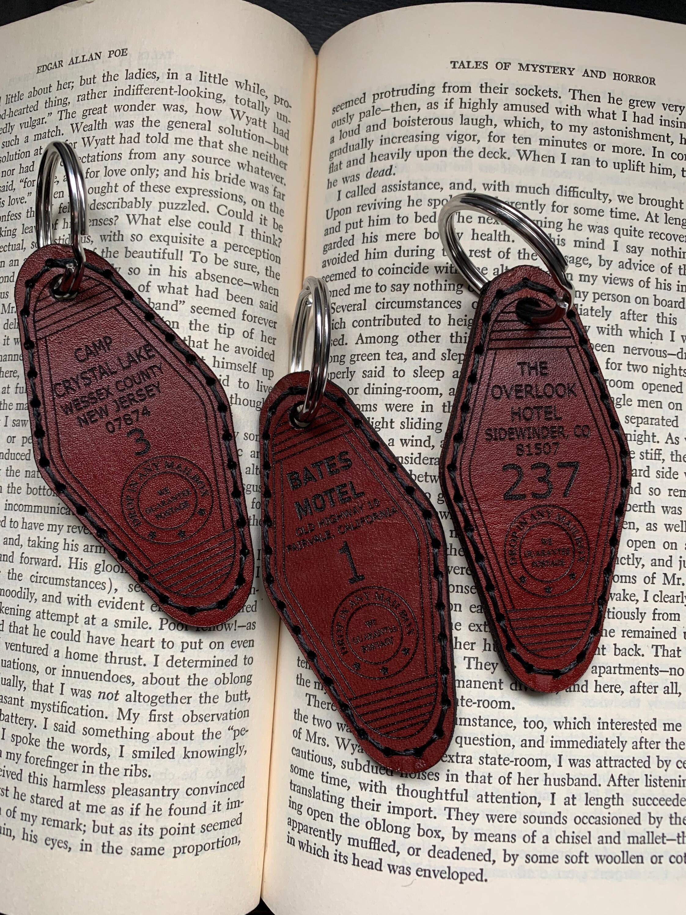 The Overlook Hotel Leather Retro Book Version Room 217 Key