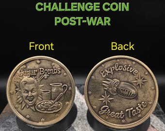 Fallout Sugar Bombs Brass Challenge Coin