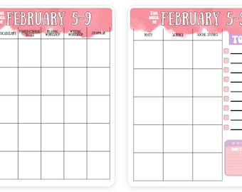 Teacher Planner Template in Canva - COMPLETELY EDITABLE and Customizable!