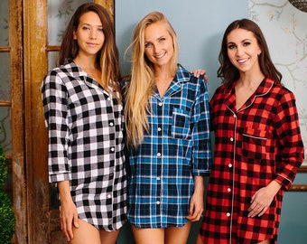 Flannel Robes, Bridesmaid Robes Flannel, Plaid Bridesmaid Robes, Wedding Flannels, Set of Bridesmaid Flannel Robes, Flannel Robe Bridal