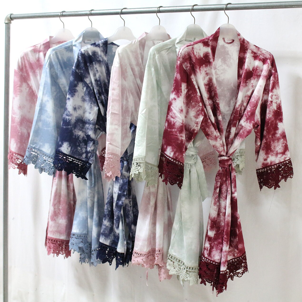 Tie Dye Robes Tie Dye Print Robes Tie Dye Bridesmaid Robes Etsy