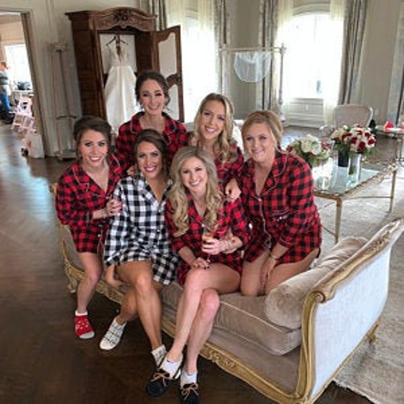 etsy bridesmaid flannels