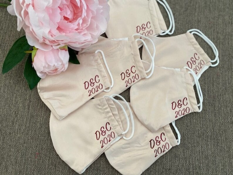 Wedding Face Mask Bridal Party Face Masks Bachelorette Etsy