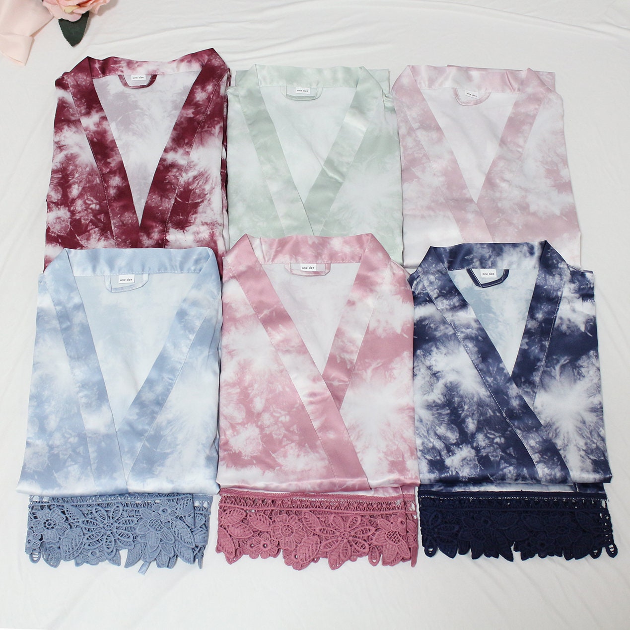 Tie Dye Robes Tie Dye Print Robes Tie Dye Bridesmaid Robes Etsy