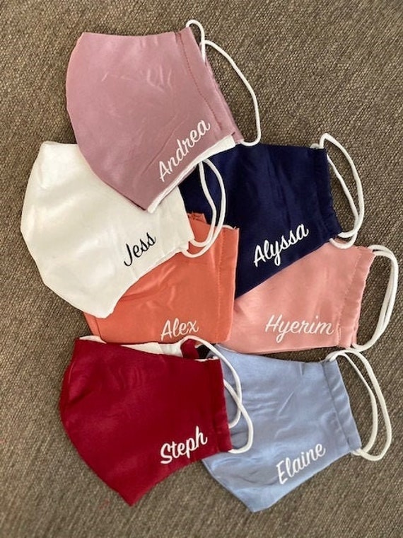 Custom Text Face Mask Personalized Face Mask Custom Face Etsy