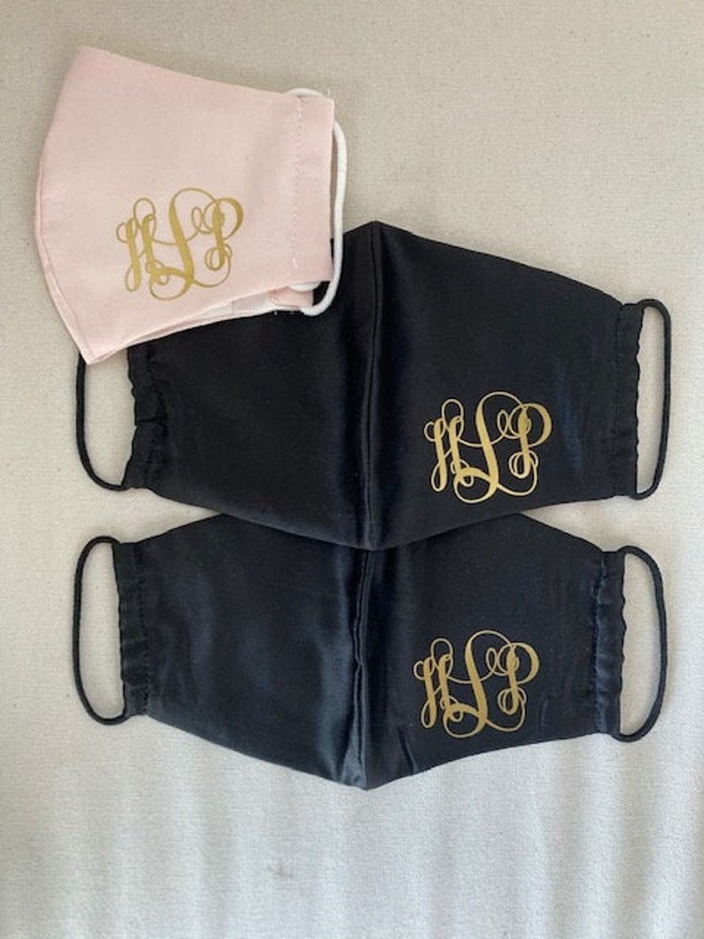 Custom Personalized Monogram Face Mask . Wedding Mask Etsy