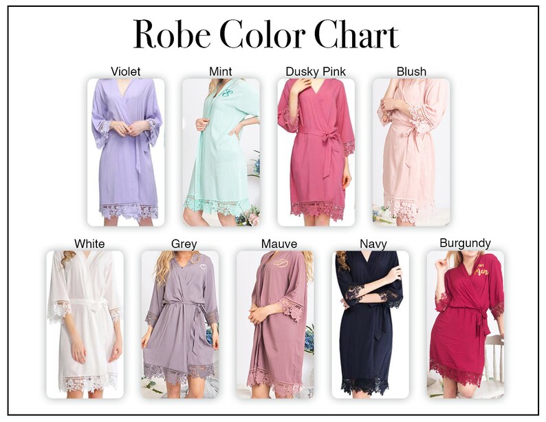 Bridal Party Robes Bridesmaid Robe Bridesmaid Dressing Gown Wedding Dressing Gown Bride Robe Childrens Robes