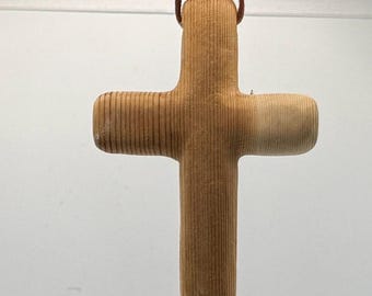 Wooden Comfort Cross, Hand-Carved White Oak Holding Cross, Christian Faith Gift, Sympathy Keepsake, Hand Held Prayer Cross, Rustic Decor