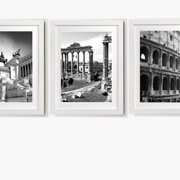 Rome, Italy, Italian landscape, set of 3 prints