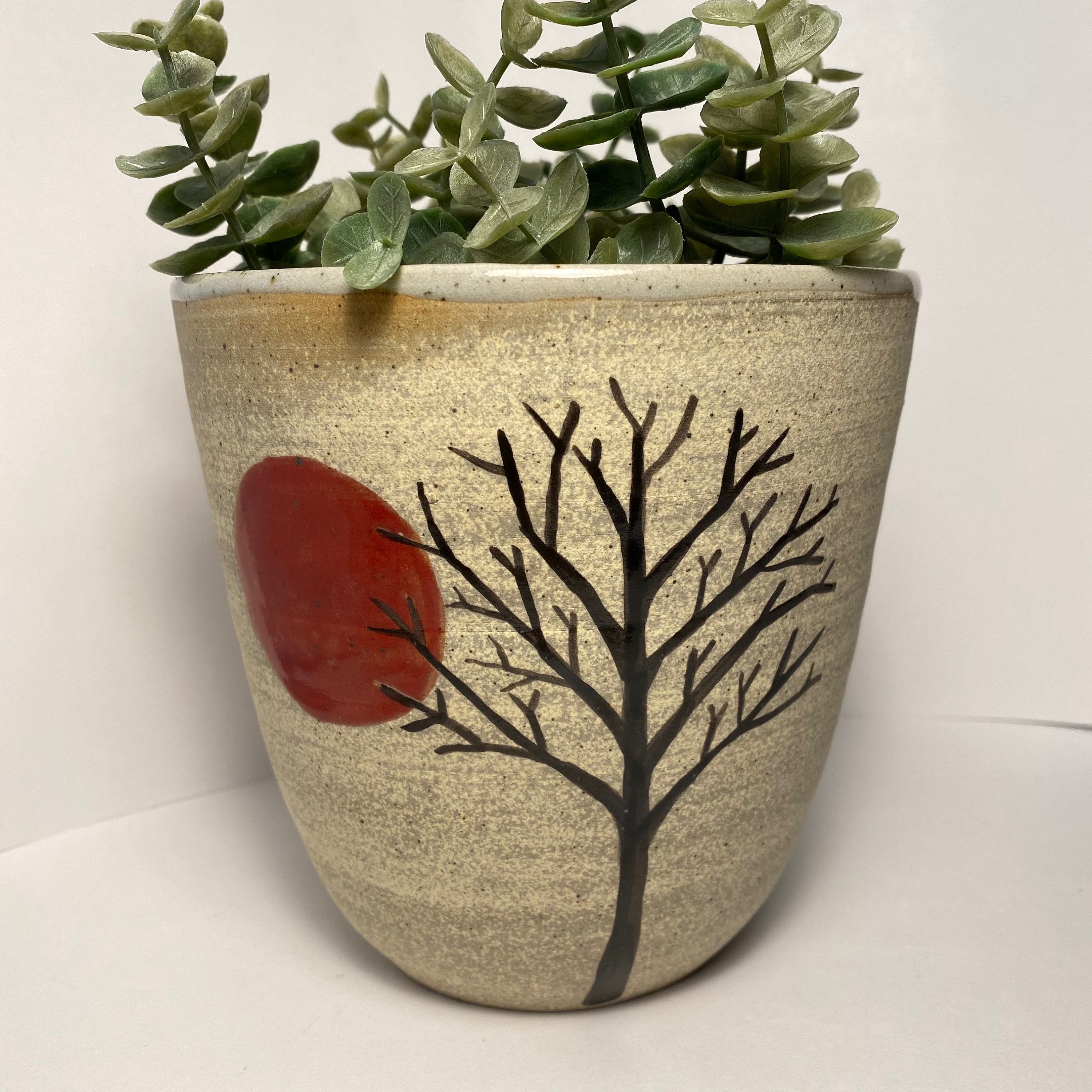 Handmade Pottery Plant Pot Trees at Sunset Etsy