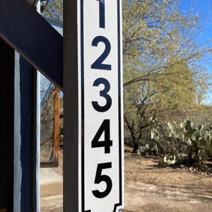 Reflective Aluminum House Number Plaques, Address Sign, Easy to Read ...