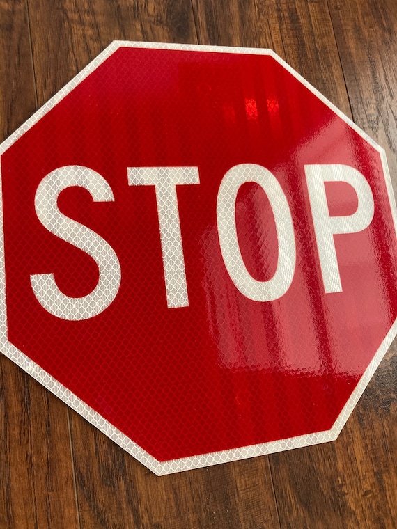STOP アルミサイン Reflective Aluminum Stop Sign – Commercial Grade, Weatherproof - Etsy