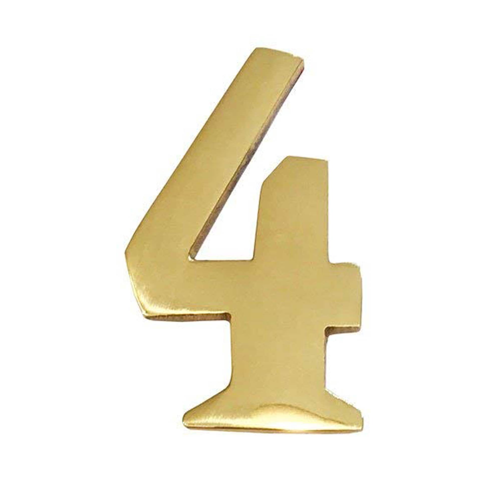 2 Inch Brass Mailbox Numbers – Self Adhesive Williamsburg Font - Etsy